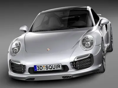 Porsche 911 Turbo S 2014 3D model