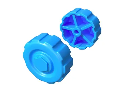 Toy Truck Wheel  3D model 3D model