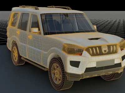 Mahindra Scorpio  Low-poly 3D model