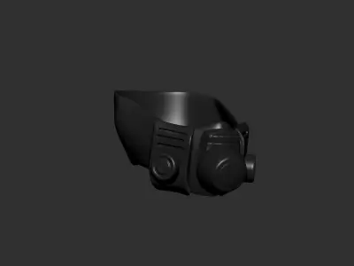 helmet high poly sculpt 3d printable  3D model shop