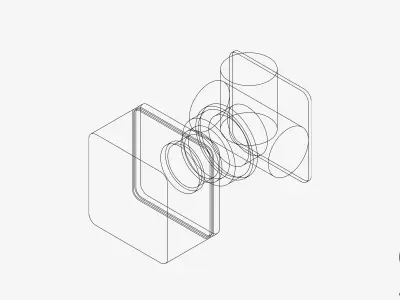 Wall Mixer Tap - Luxury - Alia Low-poly 3D model