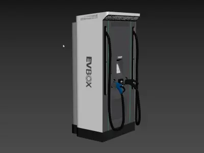 EVBox Troniq 100 Electric Vehicle Charging Station 3D model