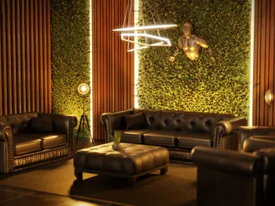 GYM - AAA Low-poly 3D model