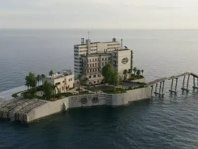 Vice City Inspired Full 3D City Pack Low-poly 3D model