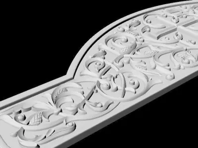 Central decor ornament for furniture 3D model 958