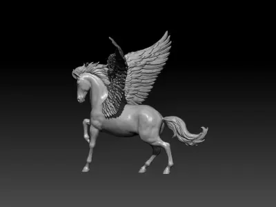 Pegasus poses 03  3D print model