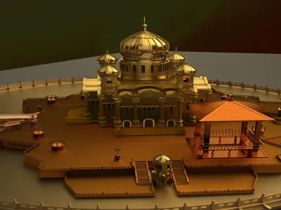 Chinese pavilion 3D model