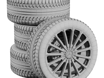 Mercedes wheels 3D model