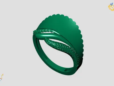Women Plain Ring STL Models Womens Ring 3dmodels 3D print model 3D print model 55
