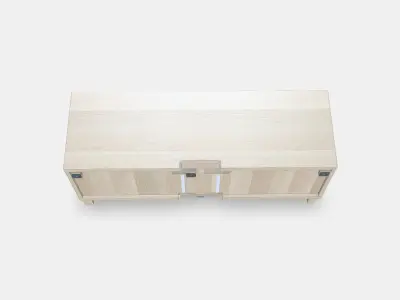 BESTA TV bench with drawers 12 Low-poly 3D model