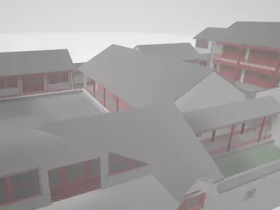 Courtyard House in Beijing 3D model