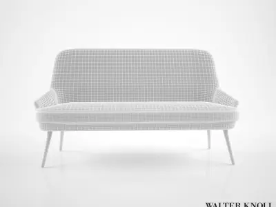 Walter Knoll 375 Sofa 3D model