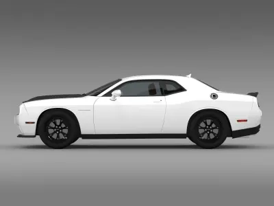 Dodge Challenger SRT Hellcat Supercharged LC 2015 3D model