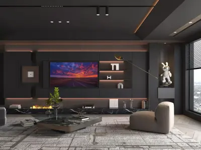 Living Room Scene 21 3D model