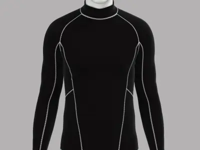 Activewear Long Sleeve Shirt 3D model