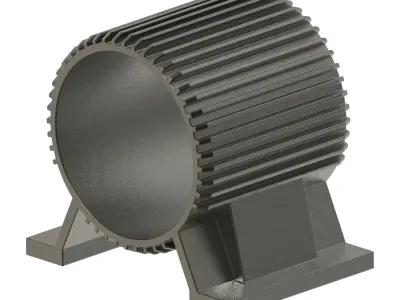 Electric Motor Casing 3D print model