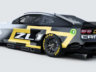 Chevrolet Camaro Nascar NextGen 2022 Template 3D model