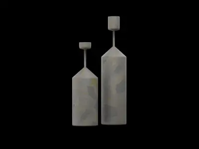 Decoration Vases Low-poly 3D model