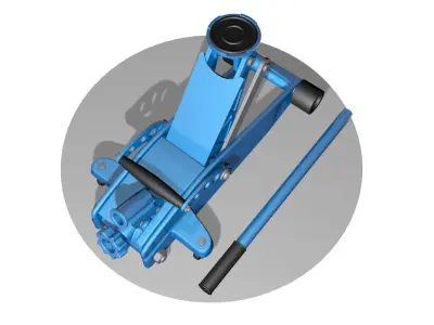 Hydraulic jack 3D model