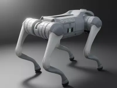 Unitree Robot Dog Realistic Quadrupedal Robot 3D Model Low-poly 3D model