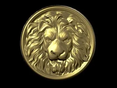 Lion Face 3D print model