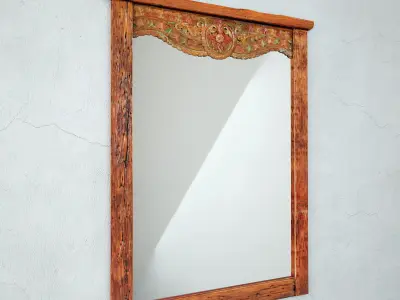 Vintage Balinese Mirror 3D model