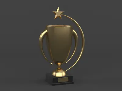 Trophy Cups 3D model 19