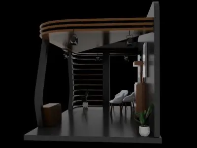 3D booth Free 3D model