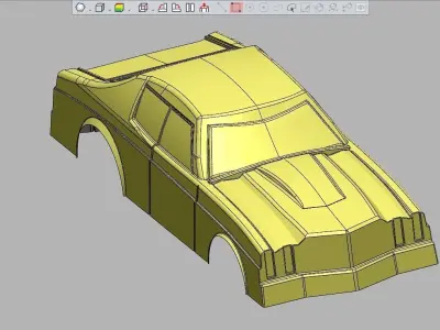 3D CAD model for toy car CADILLAC 3D print model