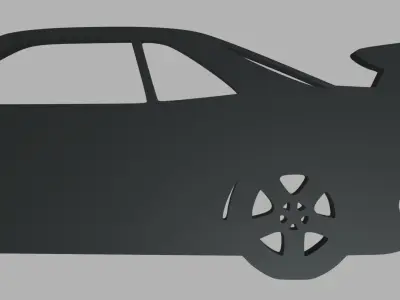 Nissan Skyline GTR R34 Key Ring 3D print model