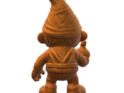 figurine festive decor Low-poly 3D model