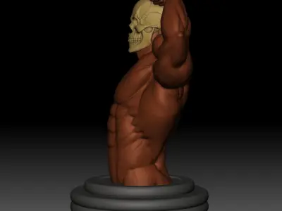 Front Double Biceps Pose 3D print model