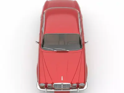 Jaguar XJ6 Series Inspired  Low-poly 3D model