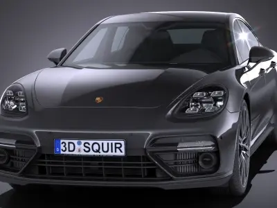 Porsche Panamera Turbo 2017 3D model
