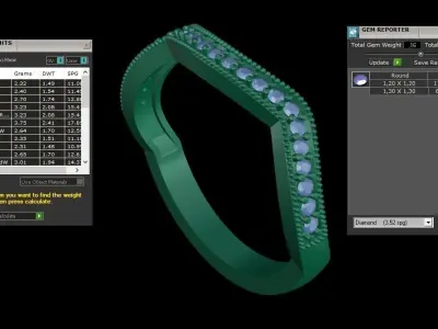 ring code 161 3D print model