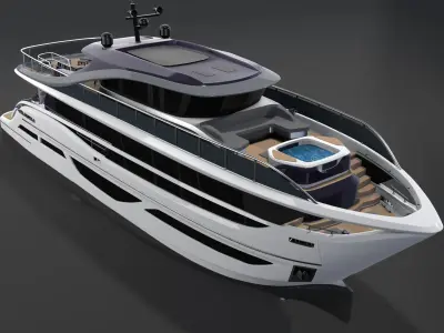 P X95 Luxury Motor Yacht - X Class 3D model