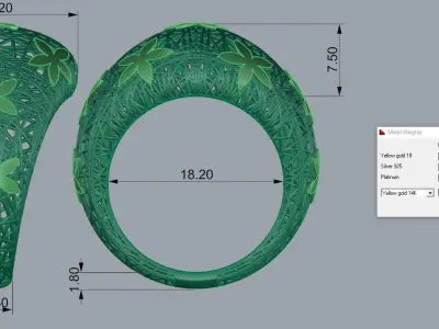 Ultra Vision Ring 3D print model shop