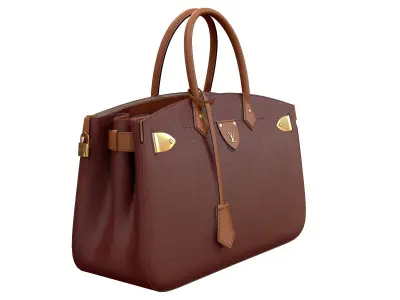 Louis Vuitton bag ALL SET Red Leather 3D model