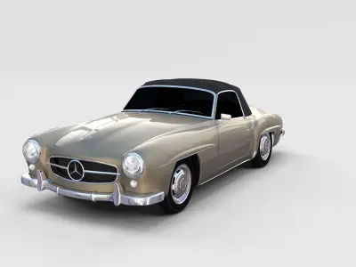 Mercedes 190SL Pack 3D model