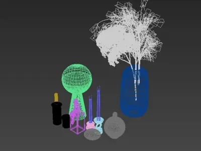 Decorative set 002 3D model