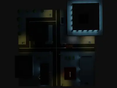 Low Poly Cartoon City  Free low-poly 3D model