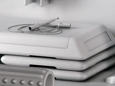 Excellent fitness set 3D model