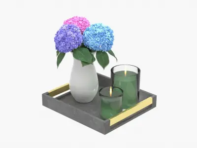 Decorative Set 3D model 5