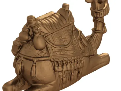 Egyptian camel figurine 2 3D model