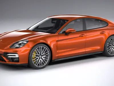 Porsche Panamera Turbo S 2021 3D model