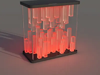 Bars Glass Lamp Daz 3D model