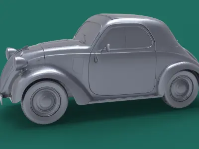 FIAT 500 READY TO PRINT 3D model