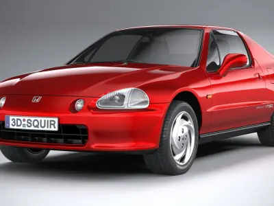 Acura CR-X Del Sol 1992 3D model
