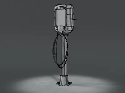Vintage Air Pump - Gas Station Prop Low-poly 3D model