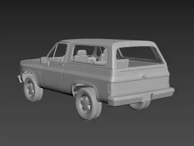 Chevrolet Blazer K5 1984 3D print model